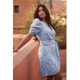 Freebird - Blossom Mini - Jurk - Lichtblauw