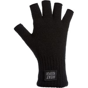 Heat Keeper Vingerloze heren thermo handschoenen zwart - XXL