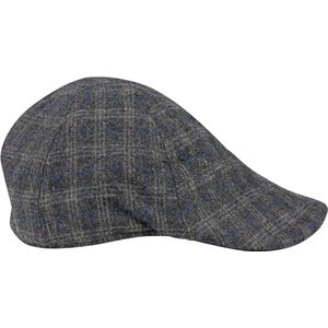 Suitable Peaky Cap Geweven Ruit Grijs -