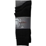 Apollo - Merinowollen Sokken - Zwart - Badstof Zool - 3-pack