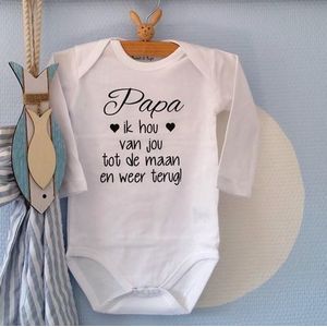Rompertje Ik Hou van Papa Wit kopen? ✔️ Tot 39% korting