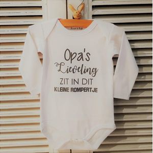 Baby romper met tekst korte mouw cadeau voor zwangerschap aankondiging bekendmaking Lieve aanstaande Opa worden ontmoeten