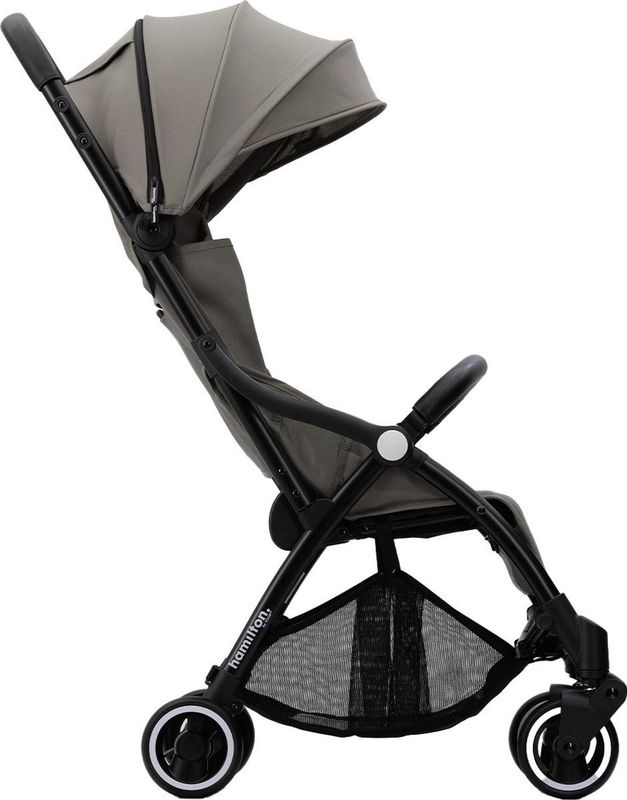 Hamilton by Yoop X1 Plus Buggy – MagicFold™ Technologie – Tot 22 kg – Premium Wandelwagen – Plooibuggy Baby – Inklapbaar – Kinderwagen – Verlengde Zonnekap – Grijs