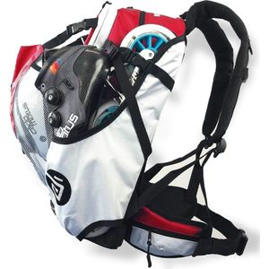 Cádomotus Airflow Sportrugzak 30+15L - Rood - Super Lichte Sporttas voor o.a. Skeeleren, Schaatsen, Wielrennen en Mountainbike - Wedstrijdtas met Rugventilatie, Helmvak en Schoenenvak