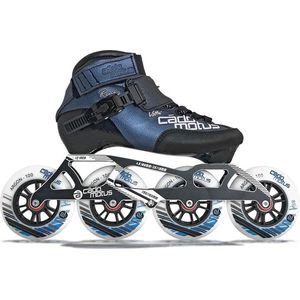 Cádomotus Rookie Two - Halfhoge Stabiele Skeelers voor Kinderen en Dames - Hoogwaardige Skates Geschikt voor Wedstrijden - met 2-in-1 Set-Up: Geschikt voor 4 Kleine of 3 Grote Wielen - Maat 42