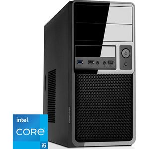 Intel Desktop PC met Core i5 12400 - 16GB RAM - 1000GB NVMe M.2 SSD - WiFi - Bluetooth - Windows 11 Pro (DT-372247)