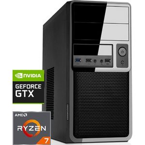 AMD Desktop PC met Ryzen 7 - GTX 1650 - 32GB RAM - 1000GB NVMe M.2 SSD - WiFi - Bluetooth - Windows 11 Pro (DT-372674)