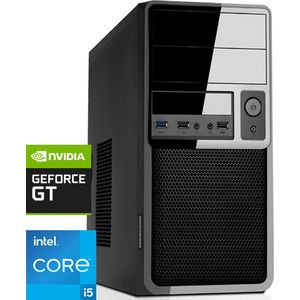 Intel Desktop PC met Core i5F - 4x HDMI - 32GB RAM - 1000GB NVMe M.2 SSD - WiFi - Bluetooth - Windows 11 Pro (DT-373435)