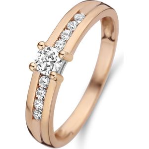 Isabel Bernard - La Concorde Estee - Ring - Roségoud/Witgoud - Zirkonia