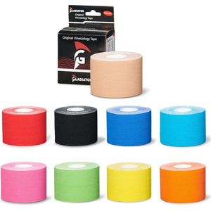 Gladiator Sports Kinesiotape - Hooikoorts tape (per rol - Verkrijgbaar in 9 kleuren)