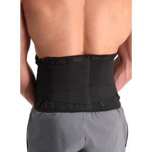 Dunimed Premium Rugbrace Onderrug - Rugbrace met Baleinen - Lichtgewicht Rugcorrector - Houding Correctie - Rugsteun - Rugband - Zwart - L