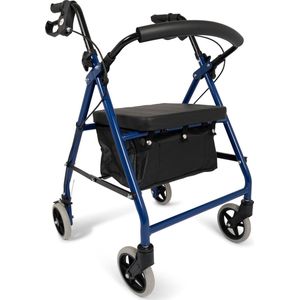 Dunimed - Lichtgewicht Rollator - Opvouwbaar - Inclusief Tas - Verstelbare Hoogte