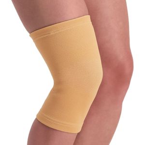 Dunimed Kniesteun - Kniebandage - Kniekous - Compressie Knie - Lichte Reuma & Artrose - Ventilerend & Elastisch - Unisex - Beige - XL