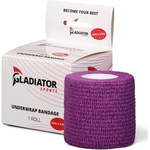 Gladiator Sports Ondertape Bandage - Sporttape - Sport bandage - Per rol - Paars