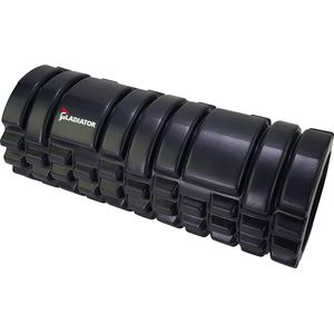 Gladiator Foam roller - Zwart - Massage roller - Bevordert de bloedsomloop en maakt de spieren los - Inclusief opbergtas