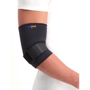 Dunimed Elleboogbrace - Elleboogsteun - Elleboogbandage - Brace voor Tennisarm & Golarm - Zwart - S