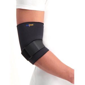 Dunimed Elleboogbrace - Elleboogsteun - Elleboogbandage - Brace voor Tennisarm & Golarm - Zwart - L