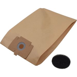 Geschikt voor HAKO. 10 stuks. Stofzuigerzakken 7216 voor Supervac 100, + motorfilter, Papier. COVAKO Merk