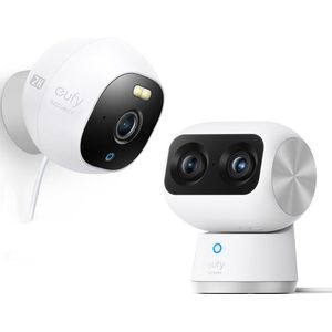 Eufy All-In-One C24 Buiten Security Camera with 2K Resolution + Binnen Cam S350 4K