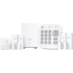 eufy Security - 7-Piece Alarm Kit - Wit,Beveiligingssysteem - Keypad - Bewegingssensor - 4 Raam-/deursensors