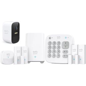 Eufy Security - 8-Piece Alarm Kit - Wit - Beveiligingssysteem - Keypad - Bewegingssensor - 4 Raam-/deursensors - 2C add-on camera