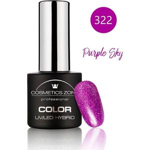 Cosmetics Zone UV/LED Hybrid Gellak 7ml. Purple Sky 322