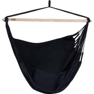 Hangstoel Tweepersoons 'Luxe' Black (Zwart) | Bijpasende opbergtas | 200 KG | Handgemaakt in Colombia | 1% For The Planet | Tropilex