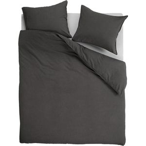 vtwonen - Natural Stone - Dekbedovertrek - Antraciet - 100% Katoen