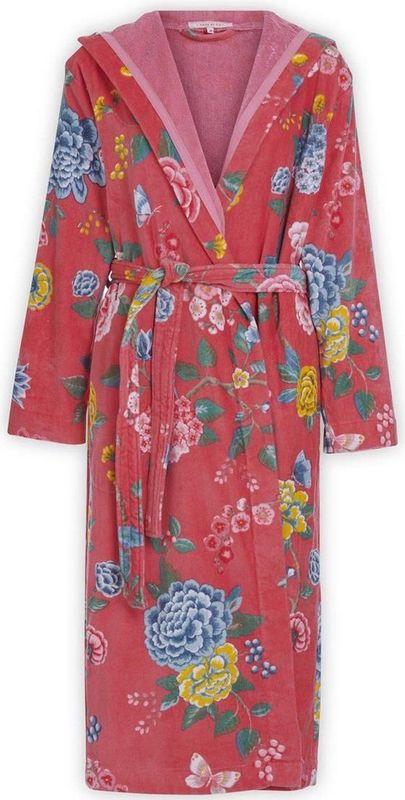 Pip Studio Good Evening - Badjas - XS - Koraalrood