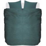 At Home by BeddingHouse Tender dekbedovertrek - Tweepersoons - 200x200/220 - Blauw Groen