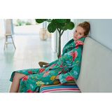 Pip Studio - Good Evening - Badjas - Groen - 100% Katoen - Bloemendessin
