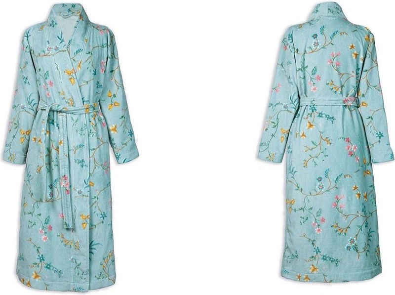 Badjas Pip Studio Les Fleurs - Blauw