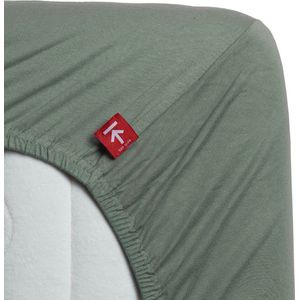 Split Topper Hoeslaken Beddinghouse Groen (Jersey)-180 x 200/220 cm