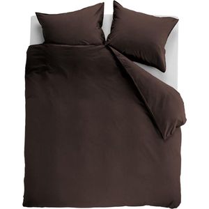 Ambiante Cotton Uni dekbedovertrek Bruin