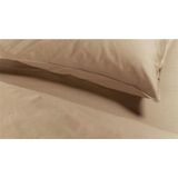 Ambiante - Cotton Uni - Dekbedovertrek - Khaki - Eenpersoons 140x200/220