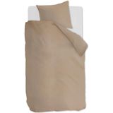 Ambiante - Cotton Uni - Dekbedovertrek - Khaki - Eenpersoons 140x200/220