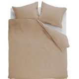 Ambiante Cotton Uni dekbedovertrek - Tweepersoons - 200x200/220 - Khaki