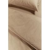 Ambiante Cotton Uni dekbedovertrek - Tweepersoons - 200x200/220 - Khaki