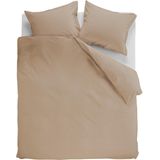 Ambiante Cotton Uni dekbedovertrek - Tweepersoons - 200x200/220 - Khaki