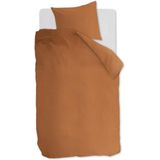 Ambiante Cotton Uni dekbedovertrek - Eenpersoons - 140x200/220 - Oranje