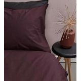 Ambiante Cotton Uni dekbedovertrek Donker Rood