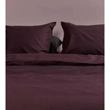 Ambiante Cotton Uni dekbedovertrek Donker Rood