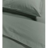 Ambiante Cotton Uni Dekbedovertrek - Extra breed - 260x200/220 cm - Groen