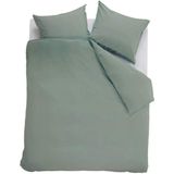 Ambiante Cotton Uni Dekbedovertrek - Extra breed - 260x200/220 cm - Groen
