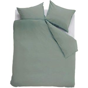 Ambiante Cotton Uni Dekbedovertrek - Extra breed - 260x200/220 cm - Groen