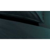 Ambiante Cotton Uni Dekbedovertrek - Eenpersoons - 140x200/220 cm - Donkergroen