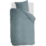 Ambiante Cotton Uni dekbedovertrek - Eenpersoons - 140x200/220 - Blauw