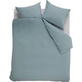 Ambiante Cotton Uni dekbedovertrek - Eenpersoons - 140x200/220 - Blauw