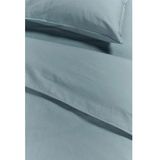 Ambiante Cotton Uni dekbedovertrek - Lits-Jumeaux - 240x200/220 - Blauw