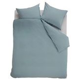 Ambiante Cotton Uni dekbedovertrek - Lits-Jumeaux - 240x200/220 - Blauw